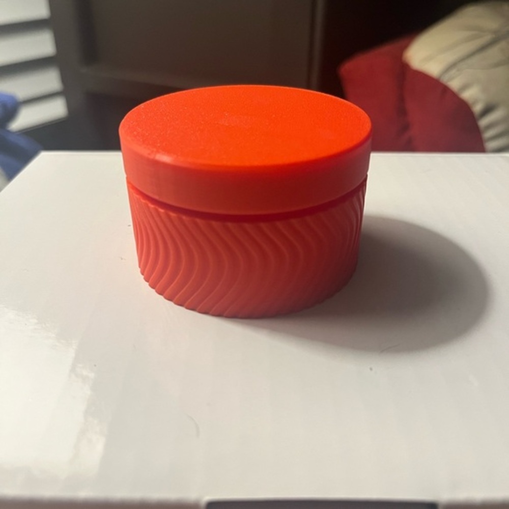 Textured Accessory Container made with a 3D Printer